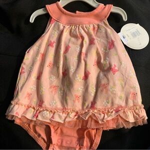 Koala Kids Peach Floral Diaper Cover